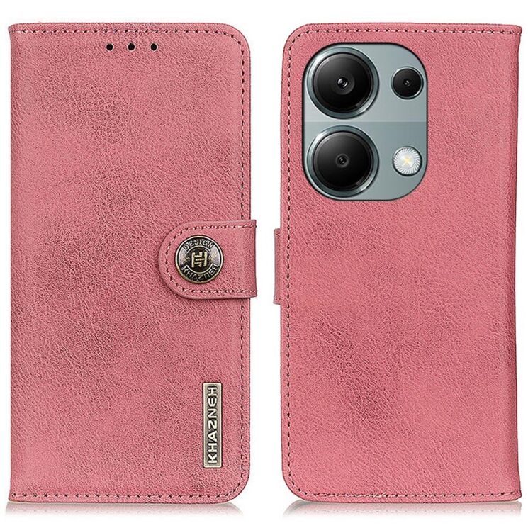 Чохол-книжка KHAZNEH Wallet Cover для Xiaomi Redmi Note 13 - Pink: фото 1 з 9