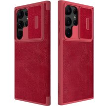 Чехол-книжка NILLKIN Qin Pro Leather Case для Samsung Galaxy S23 Ultra - Red: фото 1 из 21