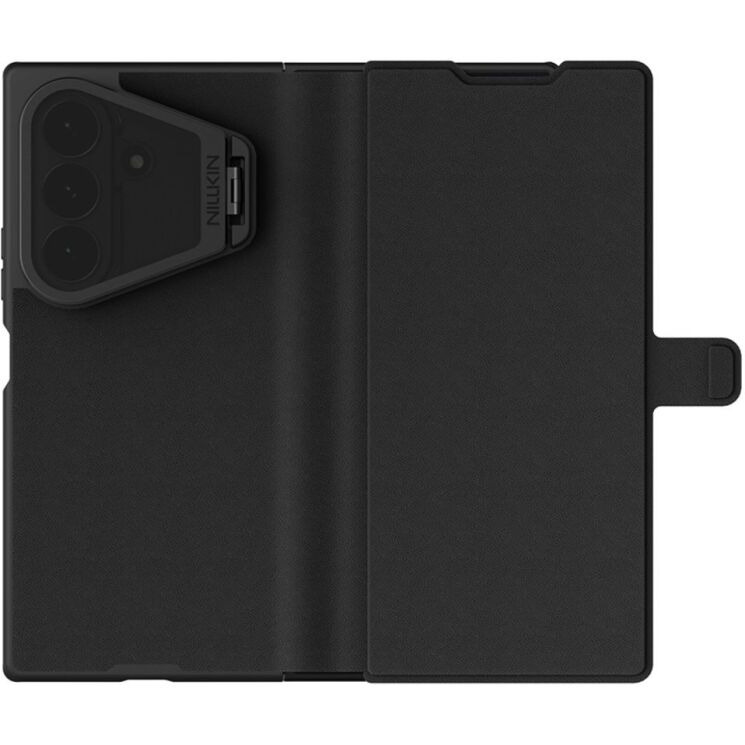 Чехол-книжка NILLKIN Qin Prop Silicone Leather Case для Samsung Galaxy Fold 8 Ultra - Black: фото 6 из 17