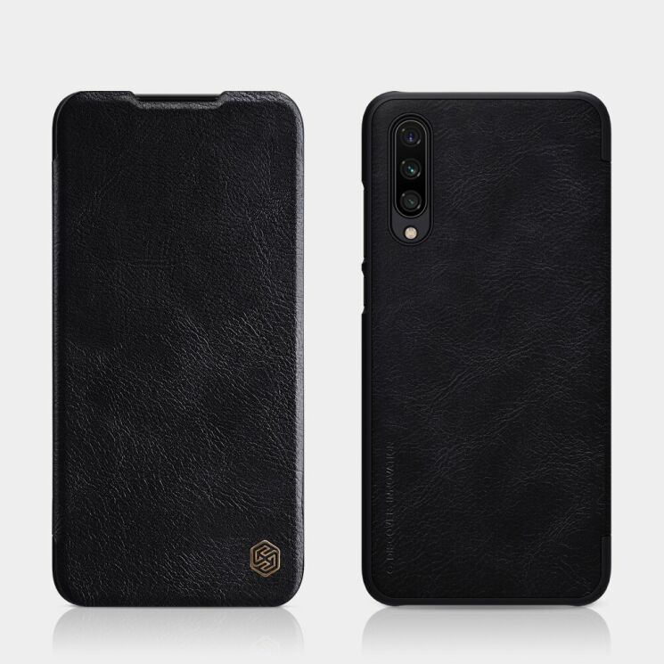 Чехол-книжка NILLKIN Qin Series для Xiaomi Mi 9 Lite / Mi CC9 - Black: фото 4 из 17