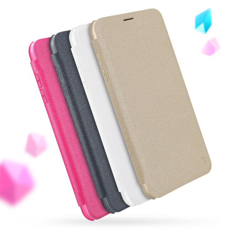 Чехол-книжка NILLKIN Sparkle Series для iPhone Xs Max - Rose: фото 6 из 15