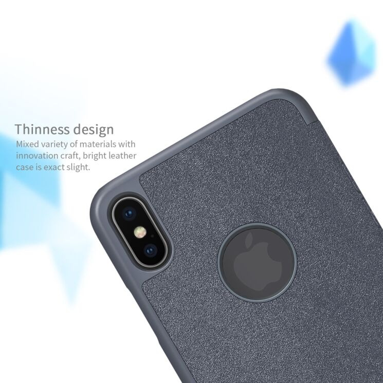 Чехол-книжка NILLKIN Sparkle Series для iPhone Xs Max - Rose: фото 12 из 15