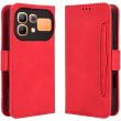 Чехол-книжка с карманами Deexe Wallet Stand для Infinix Note 60 / 60 Pro - Red (409301R)