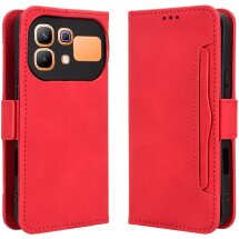Чохол-книжка з кишеньками Deexe Wallet Stand для Infinix Note 60 / 60 Pro - Red: фото 1 з 15