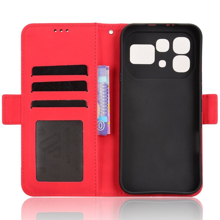 Чехол-книжка с карманами Deexe Wallet Stand для Infinix Note 60 / 60 Pro - Red (409301R) Чехол-книжка с карманами Deexe Wallet Stand для Infinix Note 60 / 60 Pro - Red: фото 4 из 15