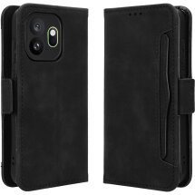 Чехол-книжка с карманами Deexe Wallet Stand для OnePlus 15T - Black: фото 1 из 15