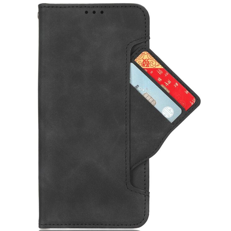 Чохол-книжка з кишеньками Deexe Wallet Stand для OnePlus 15T - Black: фото 3 з 15