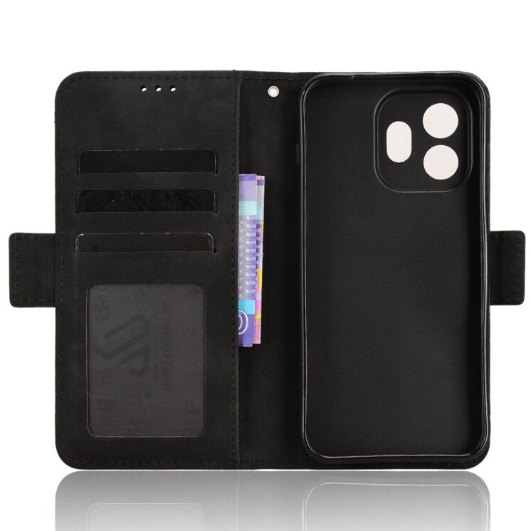 Чохол-книжка з кишеньками Deexe Wallet Stand для OnePlus 15T - Black: фото 4 з 15