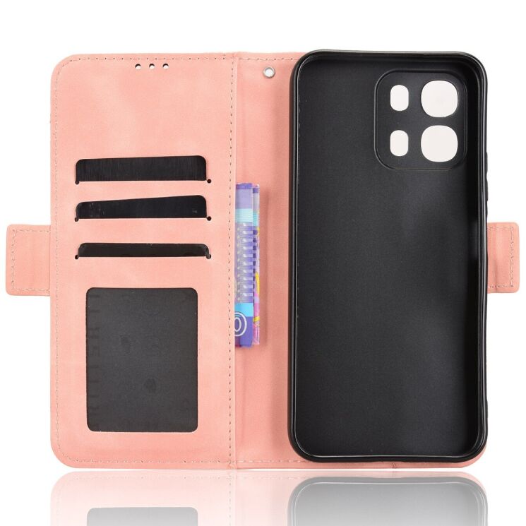 Чохол-книжка з кишеньками Deexe Wallet Stand для OPPO A6s / A6 - Pink: фото 3 з 15