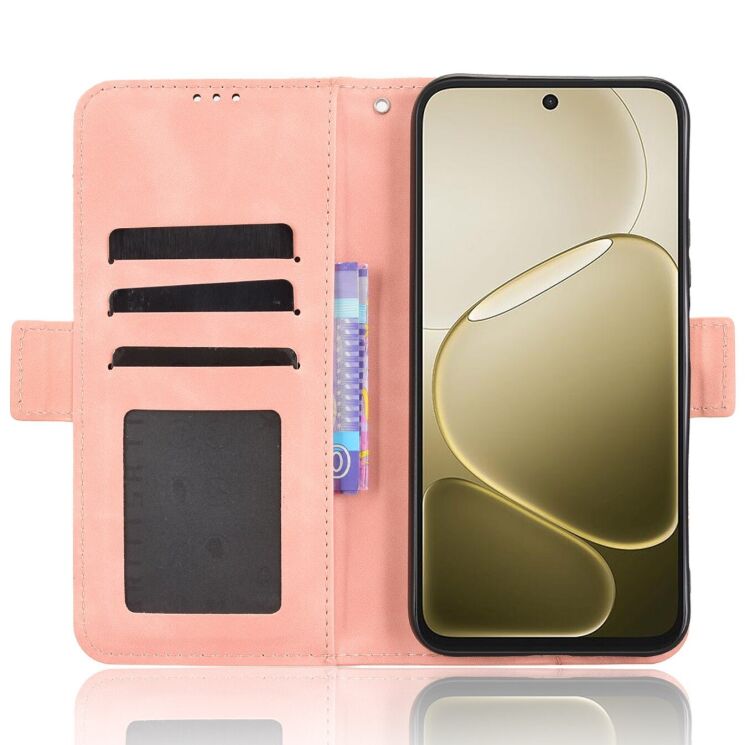 Чохол-книжка з кишеньками Deexe Wallet Stand для OPPO A6s / A6 - Pink: фото 4 з 15