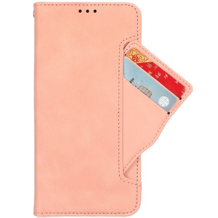 Чохол-книжка з кишеньками Deexe Wallet Stand для OPPO A6s / A6 - Pink: фото 2 з 15