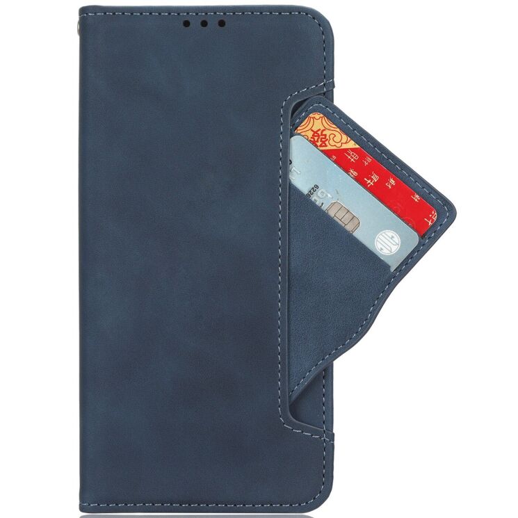 Чохол-книжка з кишеньками Deexe Wallet Stand для Xiaomi Poco X8 Pro Max - Blue: фото 3 з 17