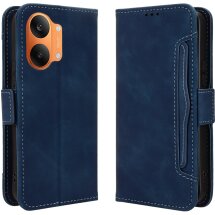 Чехол-книжка с карманами Deexe Wallet Stand для Xiaomi Poco X8 Pro Max - Blue: фото 1 из 17