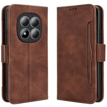 Чохол-книжка з кишеньками Deexe Wallet Stand для Xiaomi Redmi Note 15 Pro 5G - Brown: фото 1 з 17