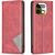 Чохол-книжка з кишеньками UniCase Geometric Pattern для Realme 16 Pro - Red: фото 1 з 12