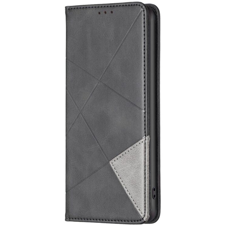 Чехол-книжка с карманами UniCase Geometric Pattern для Samsung Galaxy S26 Ultra - Black: фото 2 из 10