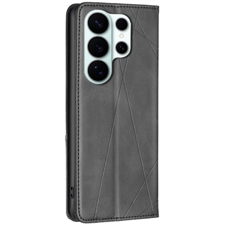 Чехол-книжка с карманами UniCase Geometric Pattern для Samsung Galaxy S26 Ultra - Black: фото 3 из 10