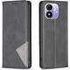 Чехол-книжка с карманами UniCase Geometric Pattern для Xiaomi Redmi Note 17 Pro - Black (429504B). Фото 1 из 9
