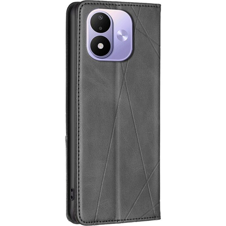 Чехол-книжка с карманами UniCase Geometric Pattern для Xiaomi Redmi Note 17 Pro - Black (429504B) Чехол-книжка с карманами UniCase Geometric Pattern для Xiaomi Redmi Note 17 Pro - Black: фото 3 из 9