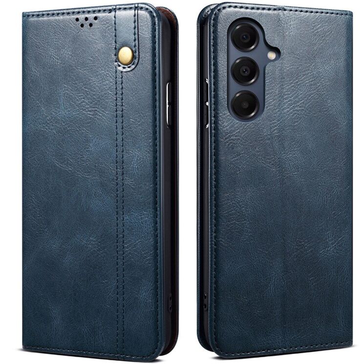 Чехол-книжка с карманами UniCase Leather Wallet для Samsung Galaxy S26 Plus (S947) - Blue (407021L) Чехол-книжка с карманами UniCase Leather Wallet для Samsung Galaxy S26 Plus (S947) - Blue: фото 1 из 8