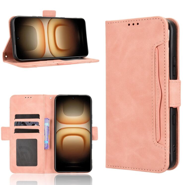 Чохол-книжка з кишеньками Deexe Wallet Stand для Infinix Hot 70 Pro - Pink (331102P) Чохол-книжка з кишеньками Deexe Wallet Stand для Infinix Hot 70 Pro - Pink: фото 8 з 15