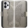 Чехол-книжка с рисунком UniCase Butterfly Pattern для OPPO Reno 15 F/FS - Grey (405840H)