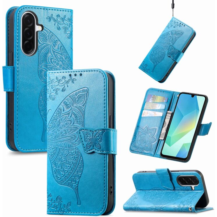 Чехол-книжка с рисунком UniCase Butterfly Pattern для Samsung Galaxy A27 (A276) - Blue (408671L) Чехол-книжка с рисунком UniCase Butterfly Pattern для Samsung Galaxy A27 (A276) - Blue: фото 1 из 8