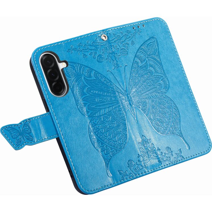 Чехол-книжка с рисунком UniCase Butterfly Pattern для Samsung Galaxy A27 (A276) - Blue (408671L) Чехол-книжка с рисунком UniCase Butterfly Pattern для Samsung Galaxy A27 (A276) - Blue: фото 3 из 8