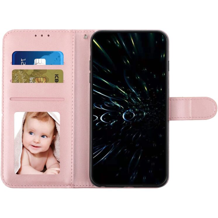 Чехол-книжка с застежкой UniCase Jet Cover для OPPO A6x / A6s / A6 - Rose Gold: фото 3 из 10