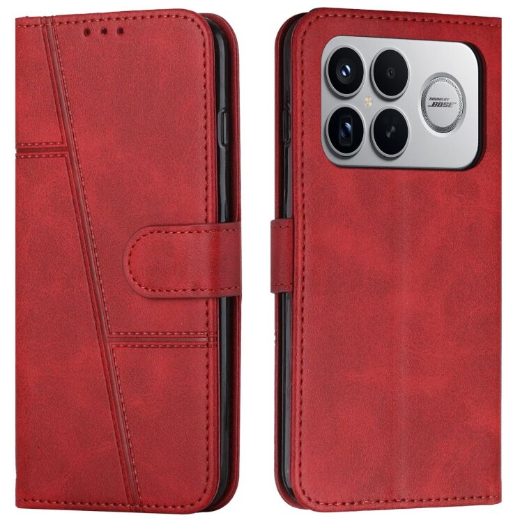 Чехол-книжка с застежкой UniCase Jet Cover для Xiaomi Poco F8 Ultra - Red: фото 1 из 10