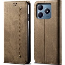 Чехол-книжка UniCase Jeans Wallet для Realme C63 / C61 / Note 60x - Khaki: фото 1 из 6