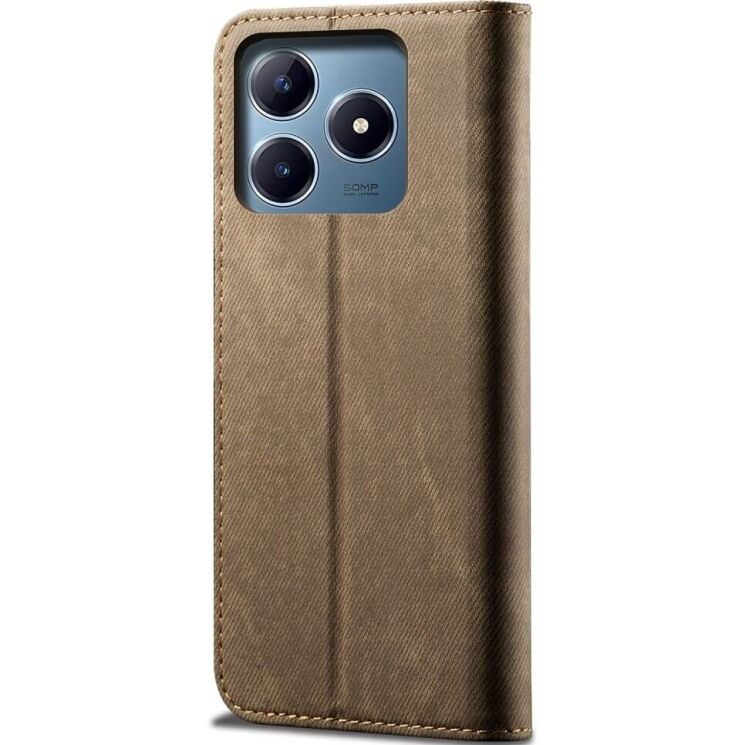 Чехол-книжка UniCase Jeans Wallet для Realme C63 / C61 / Note 60x - Khaki: фото 6 из 6