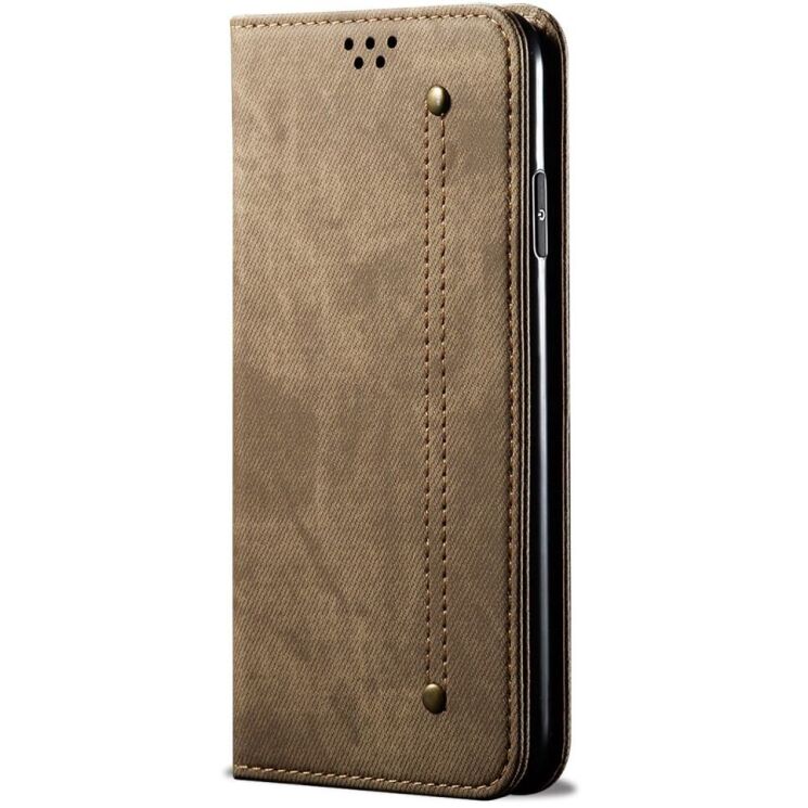 Чехол-книжка UniCase Jeans Wallet для Realme C63 / C61 / Note 60x - Khaki: фото 5 из 6