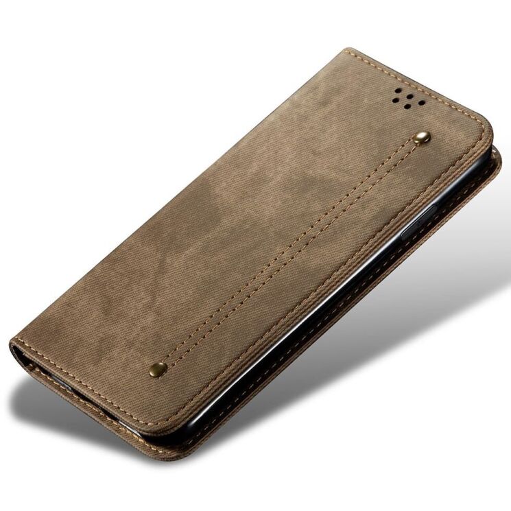 Чехол-книжка UniCase Jeans Wallet для Samsung Galaxy S25 Ultra (S938) - Khaki: фото 4 из 6
