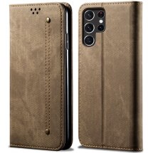 Чехол-книжка UniCase Jeans Wallet для Samsung Galaxy S25 Ultra (S938) - Khaki: фото 1 из 6