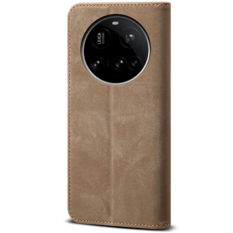 Чехол-книжка UniCase Jeans Wallet для Xiaomi 15 Ultra - Khaki: фото 6 из 6