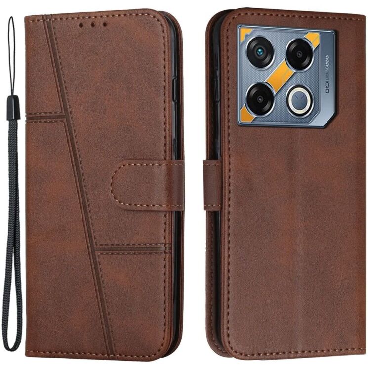 Чехол-книжка UniCase Jet Cover для Infinix GT 20 Pro - Brown: фото 1 из 10