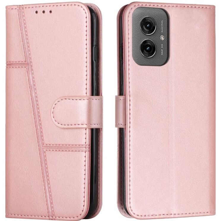 Чехол-книжка UniCase Jet Cover для Motorola Moto G55 - Rose Gold: фото 1 из 10