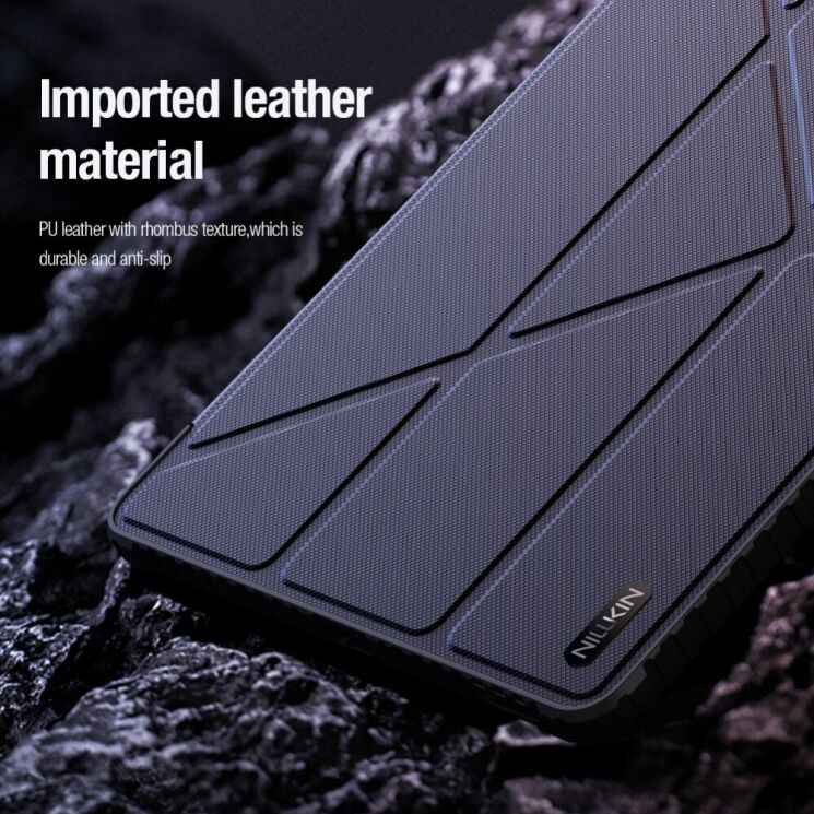 Чехол NILLKIN Bumper Leather Case Pro для Samsung Galaxy Tab S10 FE Plus - Black: фото 12 из 19