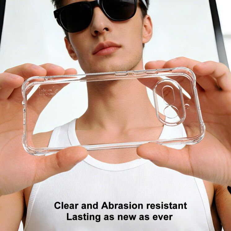Чохол з посиленими кутами IMAK Airbag MAX Case для Nothing Phone (4a) - Transparent (411306T) Чохол з посиленими кутами IMAK Airbag MAX Case для Nothing Phone (4a) - Transparent: фото 4 з 10