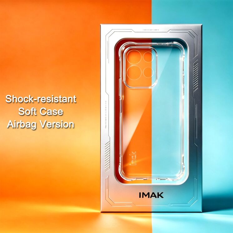Чехол с усиленными углами IMAK Airbag MAX Case для Xiaomi Redmi 17 - Transparent: фото 3 из 9