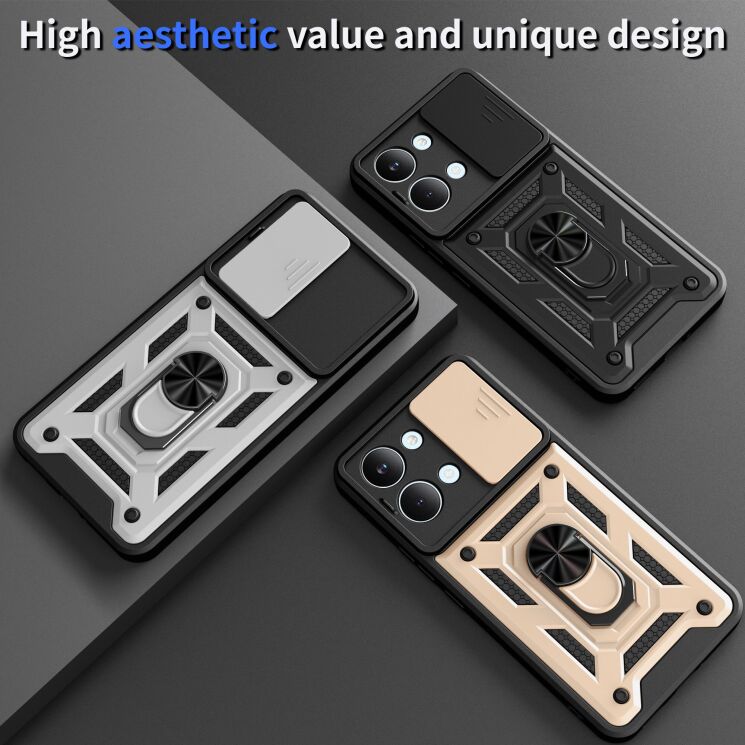 Чехол с защитой камеры Deexe Armor Shield для Xiaomi Poco X8 Pro Max - Green: фото 9 из 9