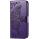 Чехол UniCase Butterfly Pattern для Motorola Moto G75 - Dark Purple (367821DV). Фото 5 из 10