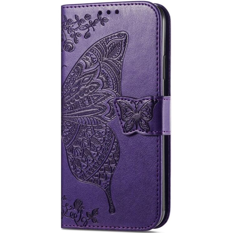 Чехол UniCase Butterfly Pattern для Motorola Moto G75 - Dark Purple: фото 5 из 10