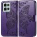 Чехол UniCase Butterfly Pattern для Motorola Moto G75 - Dark Purple (367821DV). Фото 1 из 10