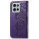 Чехол UniCase Butterfly Pattern для Motorola Moto G75 - Dark Purple (367821DV). Фото 6 из 10