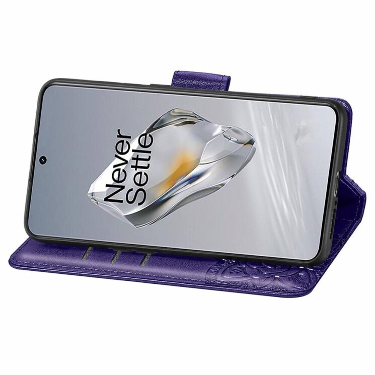 Чехол UniCase Butterfly Pattern для OnePlus 12 - Dark Purple: фото 3 из 8