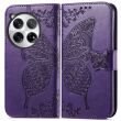 Чехол UniCase Butterfly Pattern для OnePlus 12 - Dark Purple (344251DV)