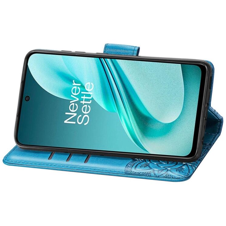 Чехол UniCase Butterfly Pattern для OnePlus Nord N30 SE - Blue: фото 3 из 8