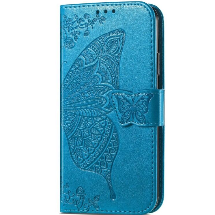 Чехол UniCase Butterfly Pattern для OnePlus Nord N30 SE - Blue: фото 4 из 8